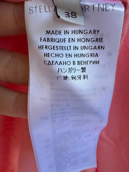 STELLA Mc CARTNEY. Americana rosa jaspeada seda