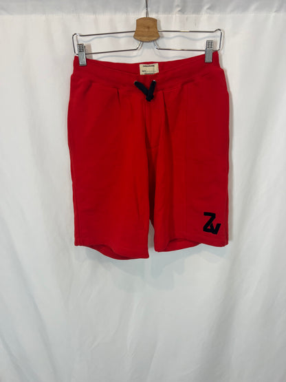 ZADIG&amp;VOLTAIRE. Red T-shirt and Bermuda shorts set. Size 16