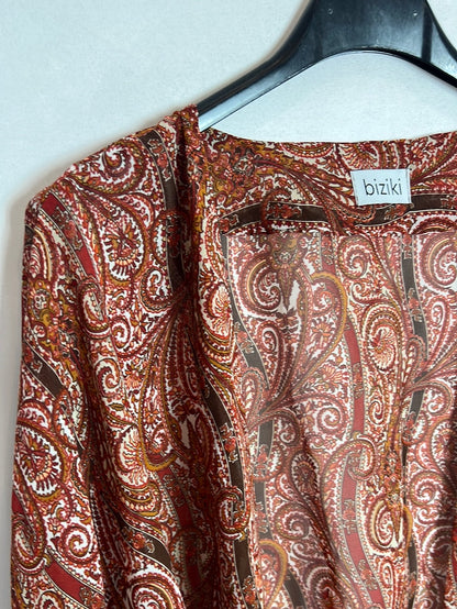 BIZIKI. Kimono estampado amebas. T U (s/m)