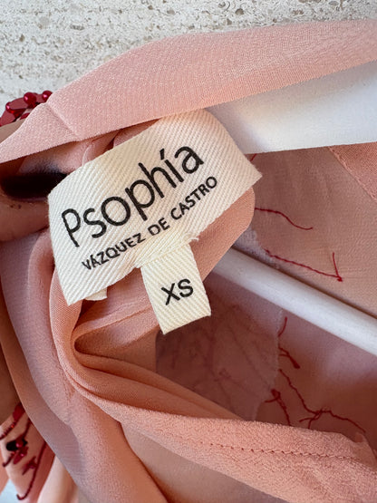 PSOPHIA. Blusa rosa lentejuelas T.xs