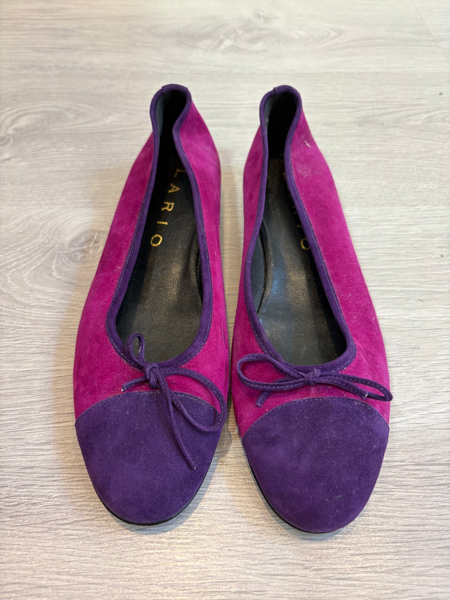 LARIO. Bailarinas piel buganvilla. T 40