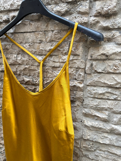 OTTOD´AME. Top satinado dorado