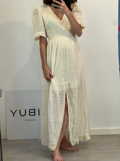 OTRAS. Vestido midi troquelado. T M