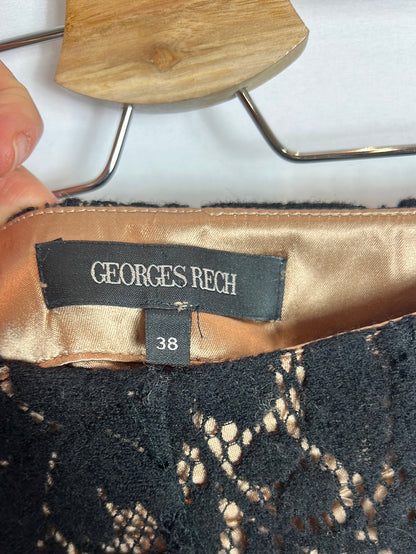 GEORGES RECH. Die-cut midi skirt. T 38