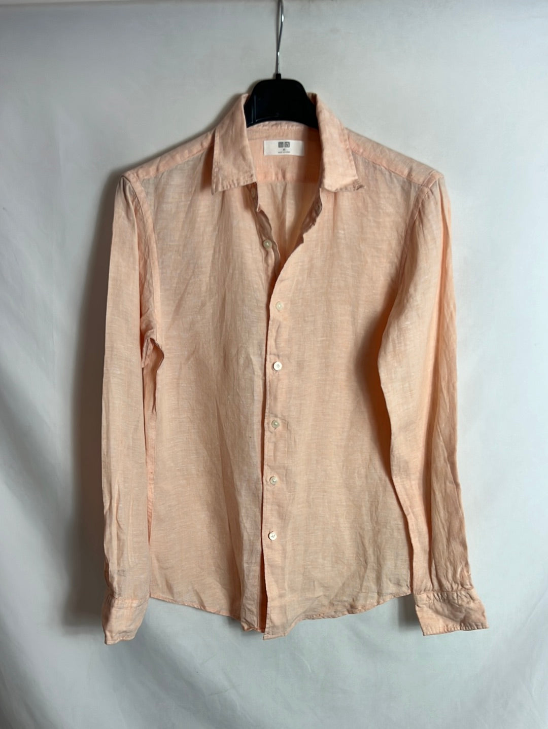 UNIQLO. Pastel flecked linen shirt. XS