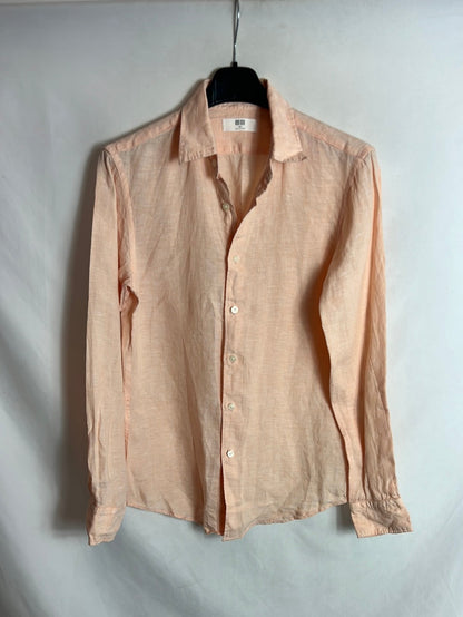 UNIQLO. Pastel flecked linen shirt. XS