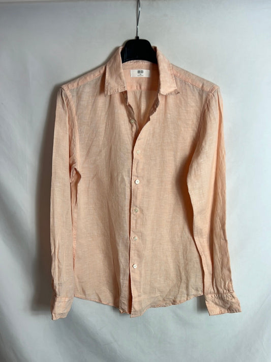 UNIQLO. Pastel flecked linen shirt. XS