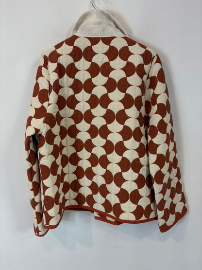 DESIGNERS SOCIETY. Chaqueta textura estampado retro