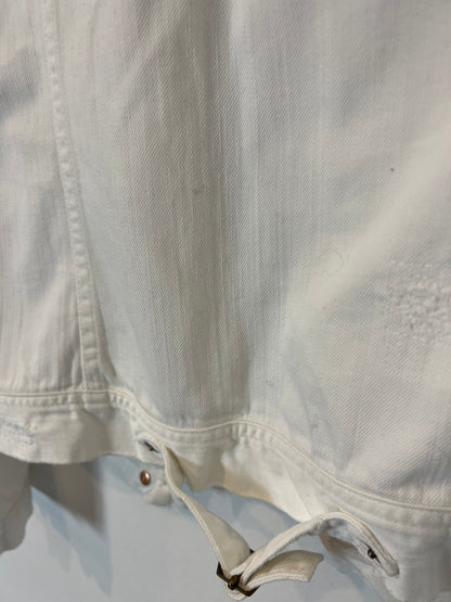 J CREW. Cazadora denim blanca. T S