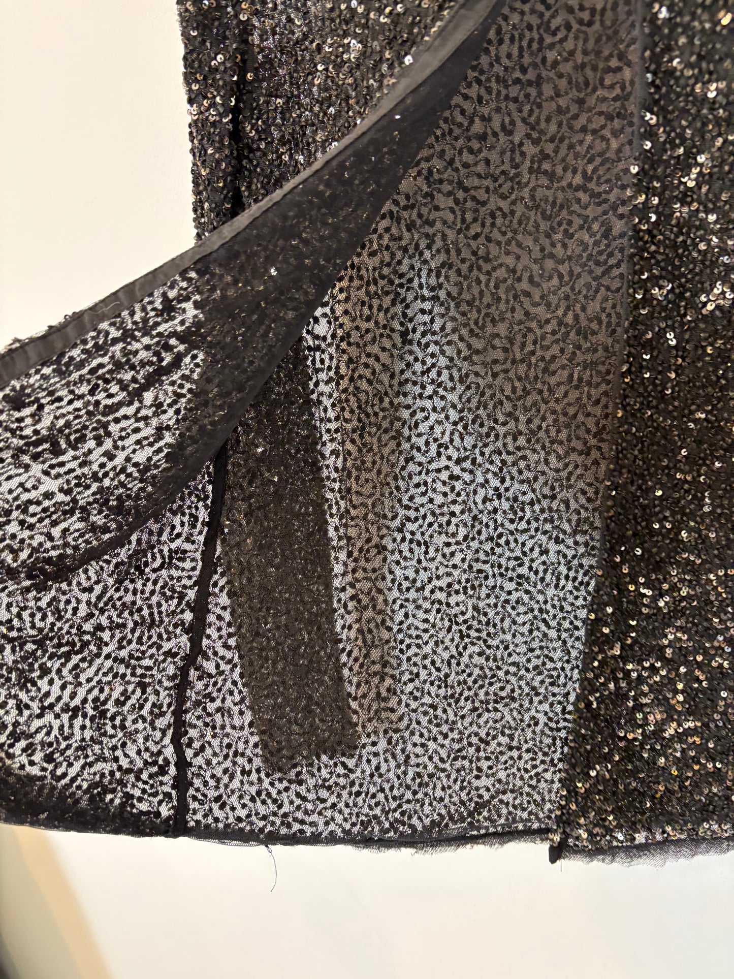 ZARA. Chaqueta lentejuelas mini. T M