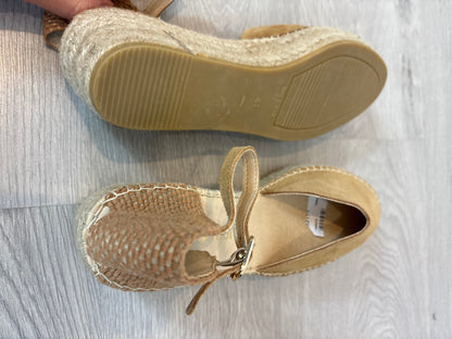 Alpargata cuña beige T.41