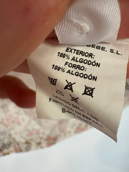 MI CANESÚ. Vestido Liberty nido de abeja. T 4 años