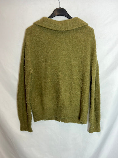 AMERICAN VINTAGE. Rebeca verde botones nácar. T XS/S