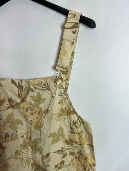 ZARA.Peto beige flores T.s