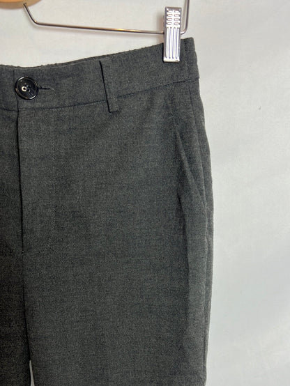 ZARA. Pantalón gris textura. T XS