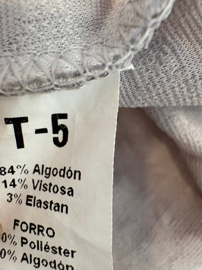 GOCCO. Vestido niña gris claro textura. T 5 años