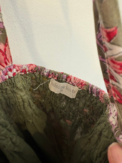 MININA LOVES. Vestido largo de flores