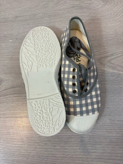 NATURAL WORLD. Zapatillas vichy eco friendly. T 38