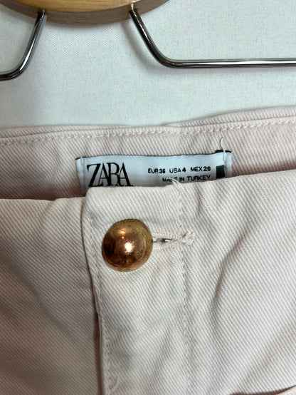 ZARA. Denim rosa claro culotte . T 36