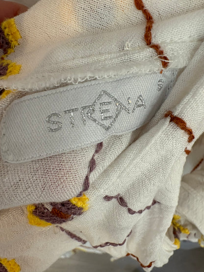 STRENA. Conjunto falta y top bordados