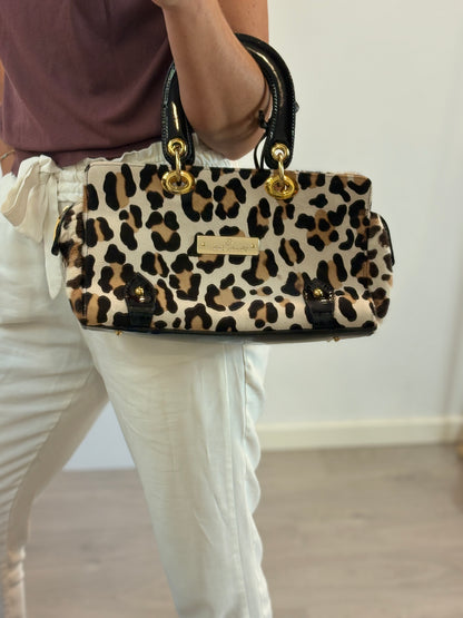 PAULA EIDER. Animal print leather bag