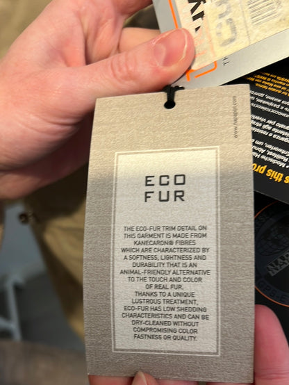 NAPAPIJRI. Abrigo beige bolsillo delantero. T L