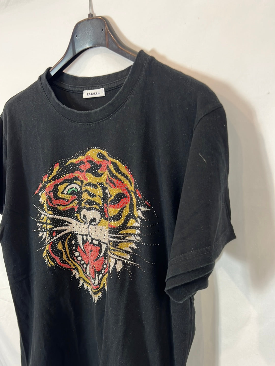 PAROSH Black tiger t-shirt. T.S.