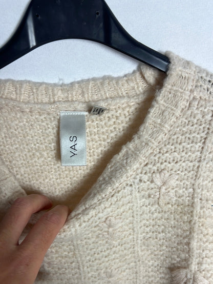 Y.A.S. Jersey beige bordados. TS (tara)