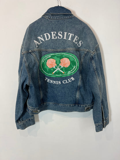 ANDESITES. Cazadora denim bordada. TU (M)