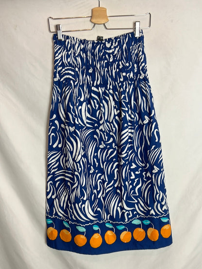 PRIMARK. Blue printed skirt/dress. Size 36