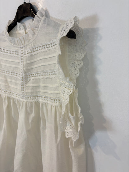 WHITE&amp;ONE. White cotton top. Size XS