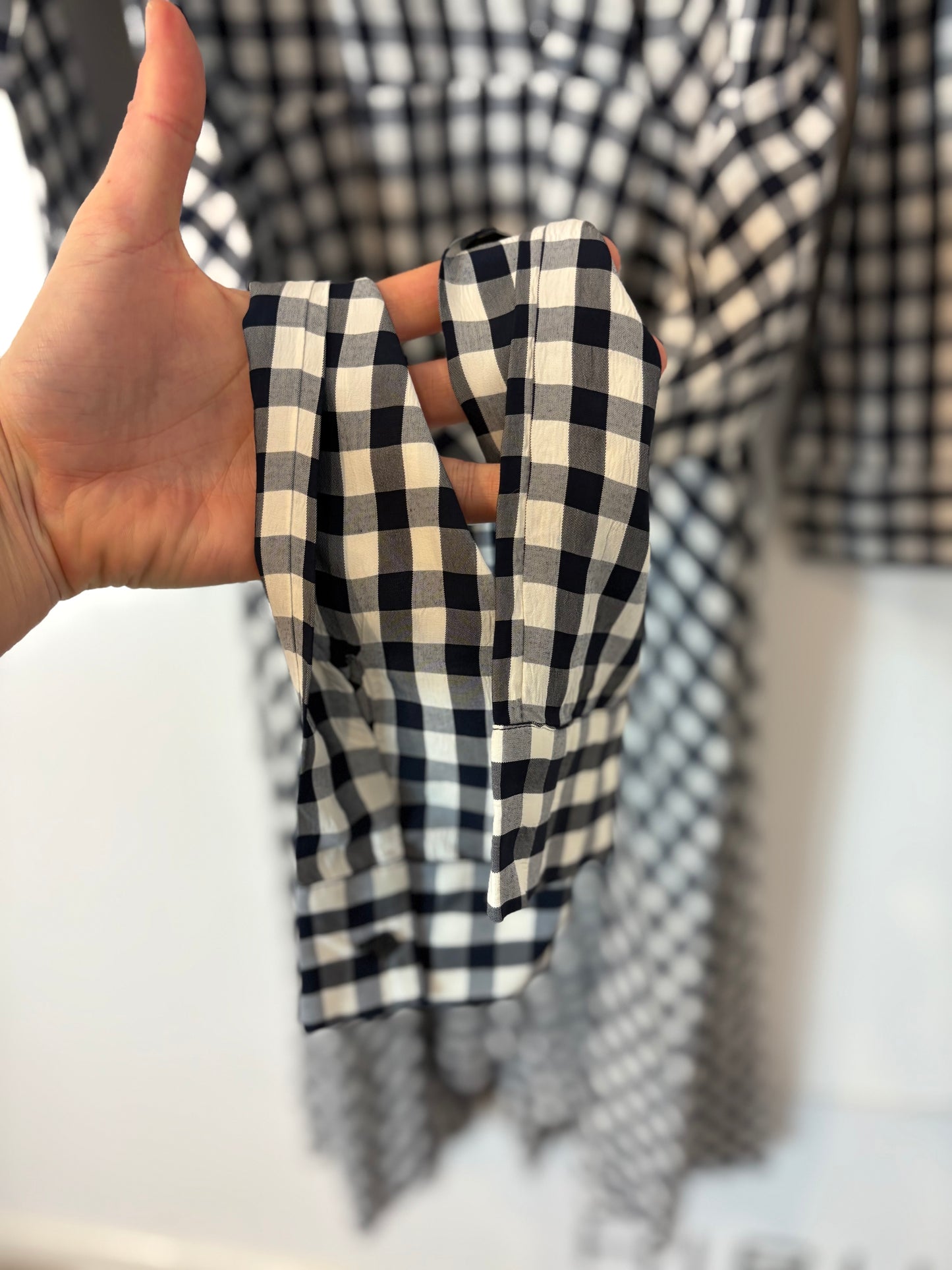 MAJE. Vestido vichy asimetrías