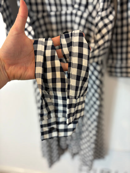 MAJE. Vestido vichy asimetrías