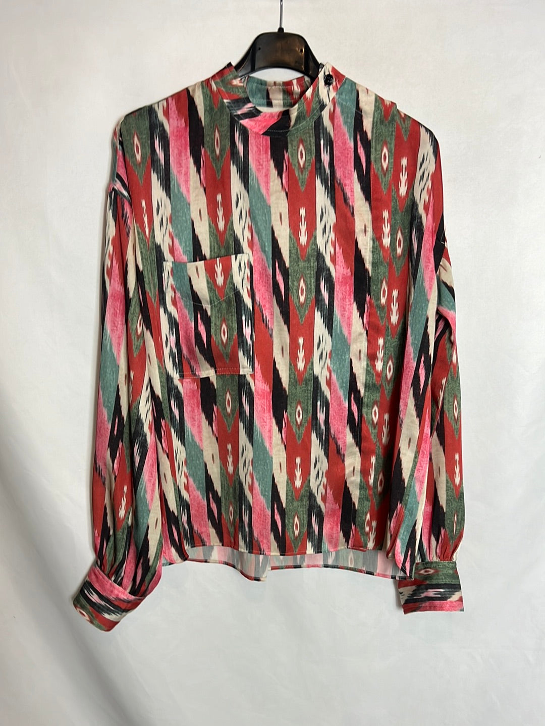 ISABEL MARANT ÉTOILE. Blusa colores botonadura lateral. T 34