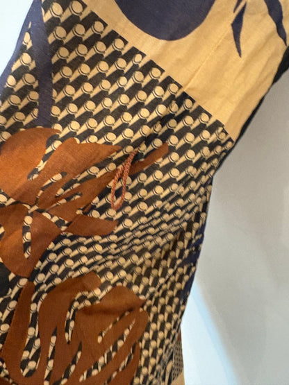 LLOYD´S . Vestido midi camisero estampado