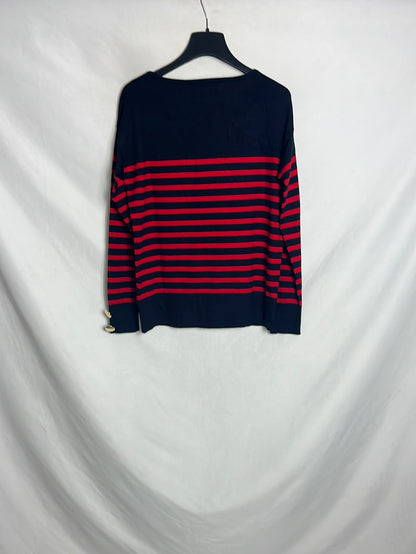 SFERA. Blue striped sweater. XS