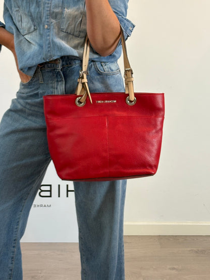 MICHAELKORS. Bolso rojo piel
