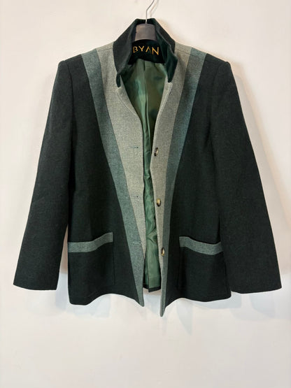 BYAN. Blazer lana tonos verdes