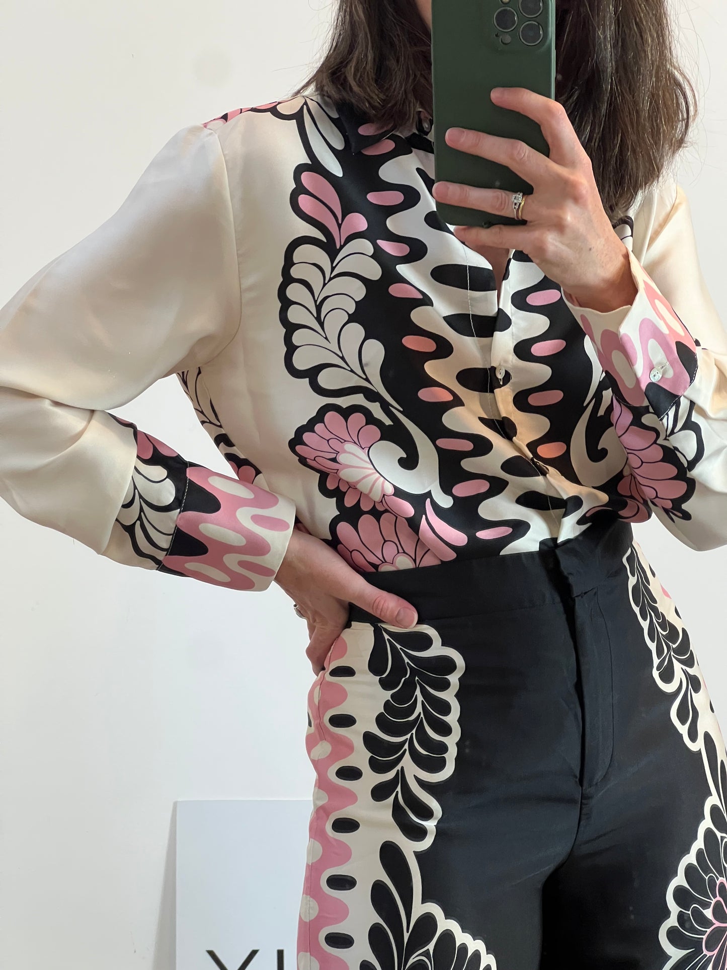 ZARA. Conjunto estampado flores T.xs