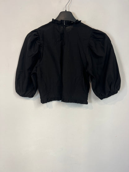 H&M. Top negro nido abeja