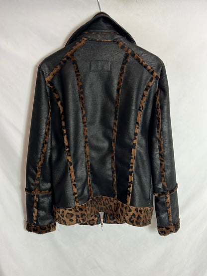 MERRY HAT. Chaqueta doble textura vintage. T 44(M/L)