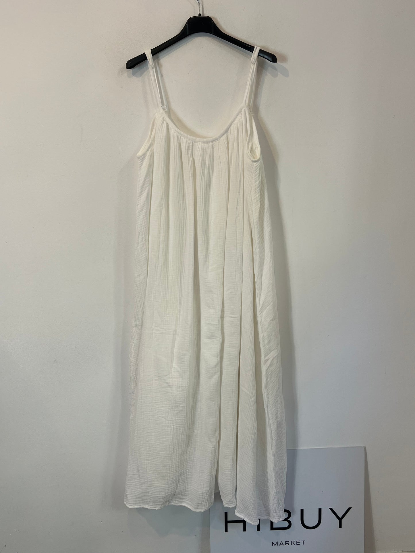 FRAMBUÁ. Vestido blanco bambula T.m