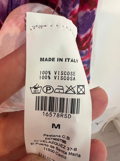 PESTANA. Chaqueta fluida estampada botones nácar. T M