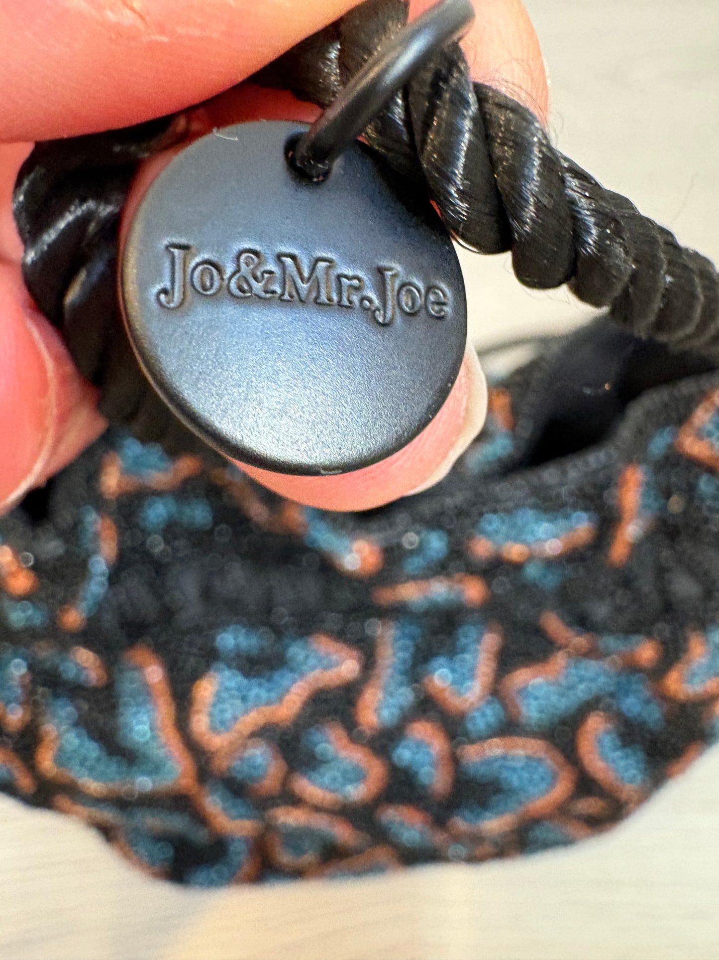 JO&MR.JOE. Bolso negro abalorios