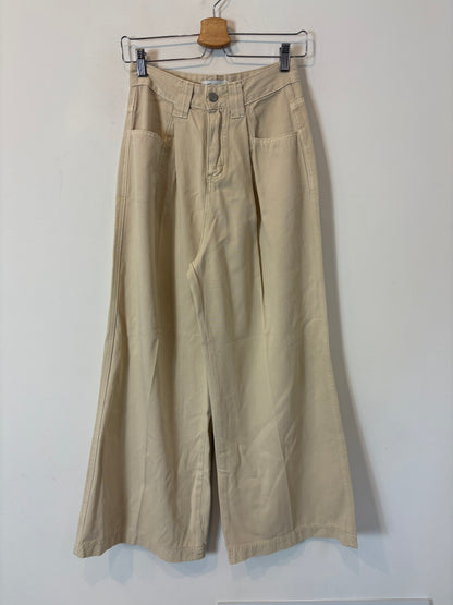 FEELHOO. Pantalón fluido beige. T XS