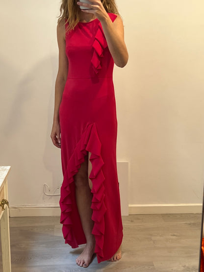 MAJE. Pink ruffled dress Tm