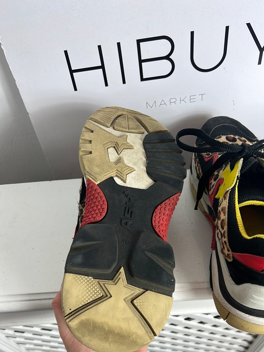 ASH. Zapatillas plataforma colores. T 40