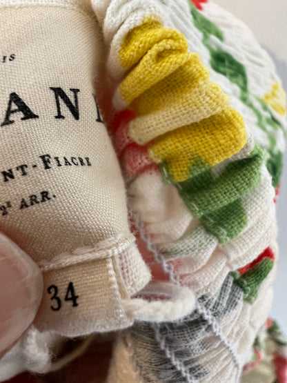 SEZANE. Vestido largo flores T.34