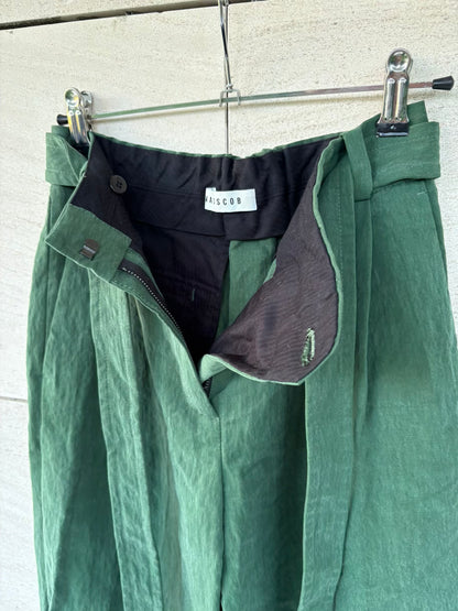 MASSCOB. Pantalón verde textura