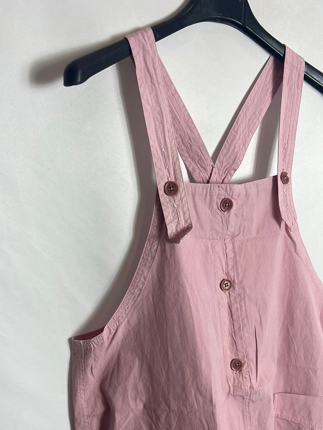 ZARA. Textured pink dungarees. Size 36